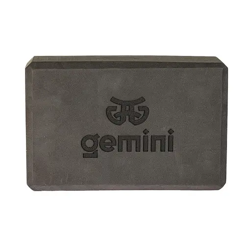Блок для йоги Gemini Sport GВ001-BK 23х15х7,5 см, чорний - фото 1