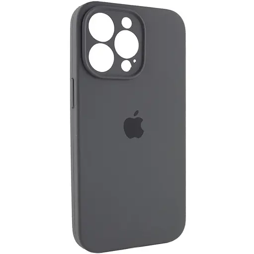Чехол Epik Silicone Case Full Camera Protective AA для Apple iPhone 15 Pro 6.1 Серый/Dark Gray - фото 2