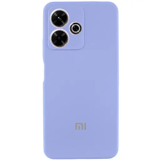 Чехол Lakshmi Silicone Cover Full Camera AA с логотипом для Xiaomi Redmi 13 4G/Poco M6 4G Сиреневый/Dasheen