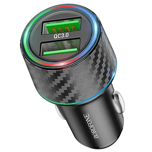 Зарядное устройство Borofone BZ21A Micro QC3.0 36W 2 x USB/3.0 A - фото 2