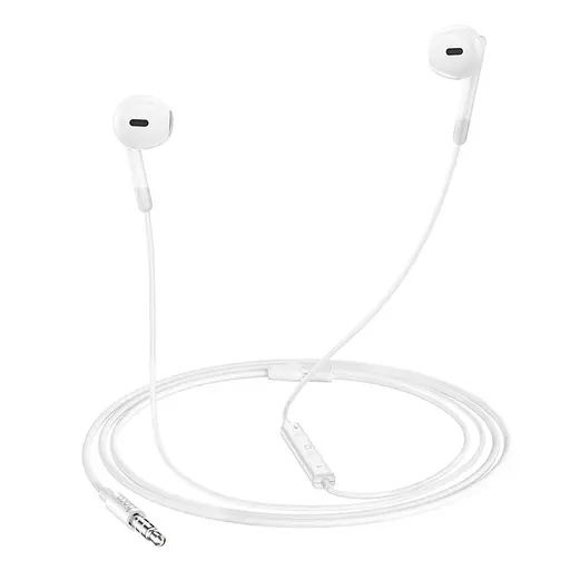 Навушники вкладки Hoco M109 Jack 3.5 білий - фото 4