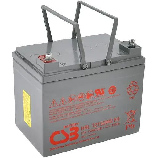 Аккумулятор CSB AGM 12V (12V/38Ah/456Wh) (HRL12150WGFR) [154016] - фото 2