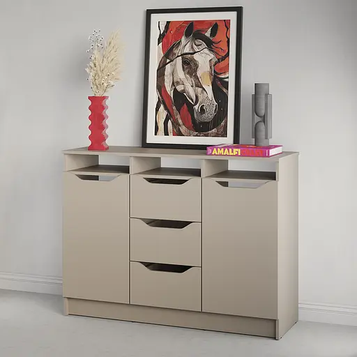 Комод в гостиную MebelStar 1200 Лилу 121x40x89 см Кашемир (MBS-1298)