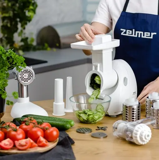 М`ясорубка ZELMER ZMM4050B шинковка, томатопрес - фото 8