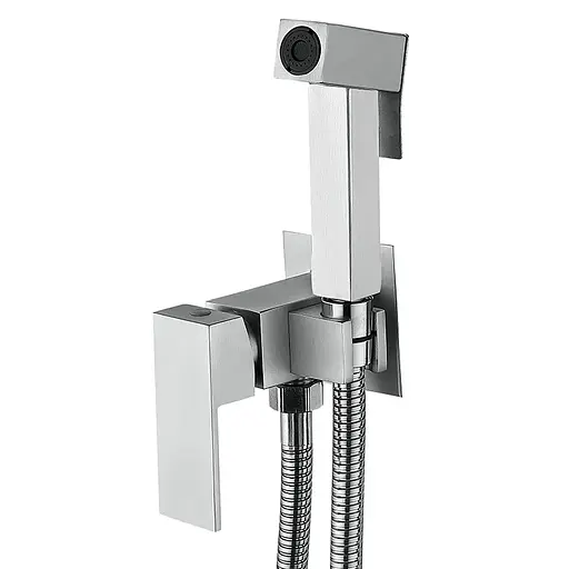 Гігієнічний душ прихованого монтажу Zerix KUB-333 ZX4860, Нержавіюча сталь - фото 1