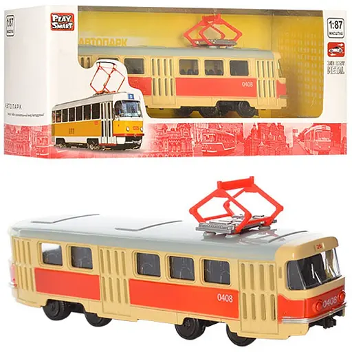 RUS Модель трамвай PLAY SMART 6411 A - фото 1