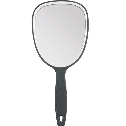 Дзеркало з ручкою Titania 28х13 см сірий (1530 L сірий)