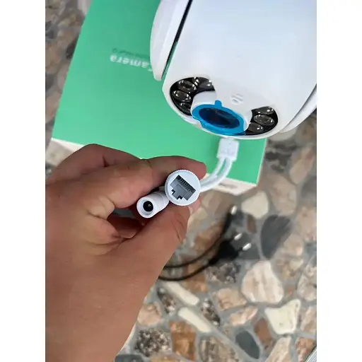 Уличная камера видеонаблюдения UKC Wi-Fi IP беспроводная внешняя поворотная V380 Pro с блоком питания - фото 4