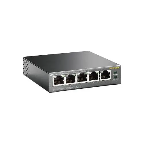 Коммутатор TP-Link TL-SG1005P 5 LAN 10/100/1000 Mb неуправляемый металлический корпус - фото 2