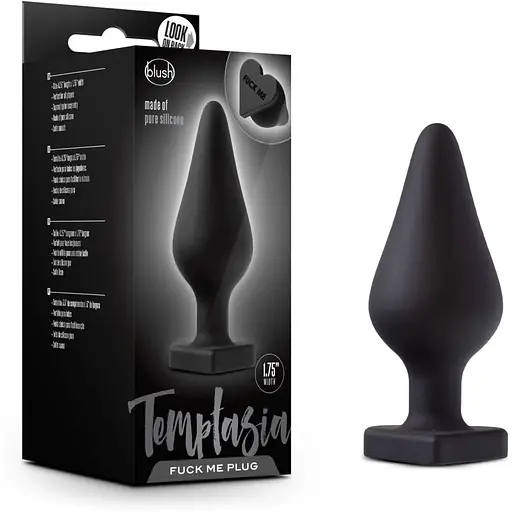 Анальна пробка Blush Temptasia - Fuck Me Anal Plug - Black - фото 4