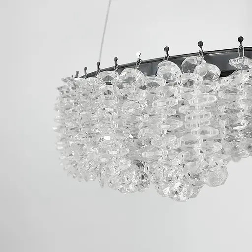 Кольцевая хрустальная люстра в хроме Ø 40 см Ст. 33038-400 CH | Line F - фото 6