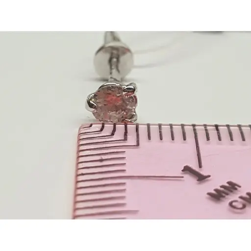 Золоті сережки-пуссети Гаразд з фіанітами. 3531658 - фото 5