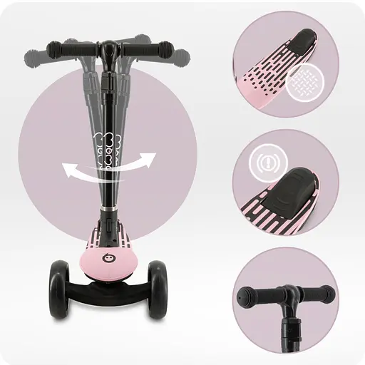 Трехколесный самокат MoMi San Pink (HULA00014) - фото 6