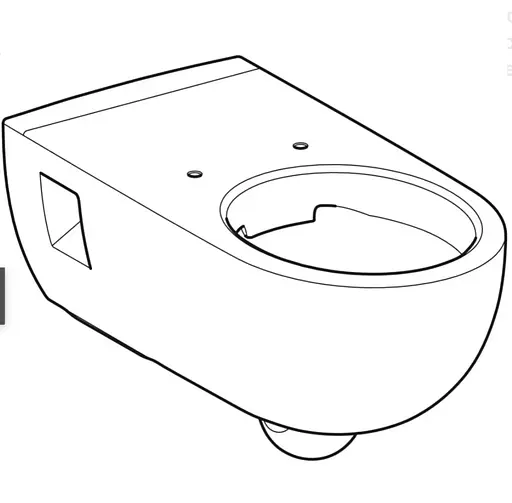 Унитаз подвесной Geberit Selnova Comfort Premium воронкообразный 500.693.01.2, Белый - фото 2