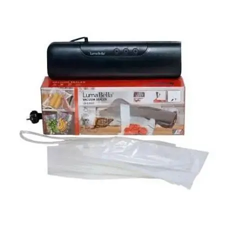 Вакууматор LumaBella LB-63027 10 пакетів та шланг для контейнерів 100 вт Чорний - фото 1