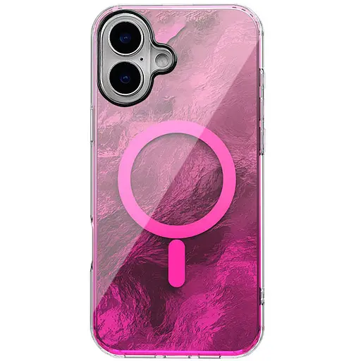 Чохол Epik TPU Shiny Mountain MagFit для Apple iPhone 16, 6.1 Pink - фото 1