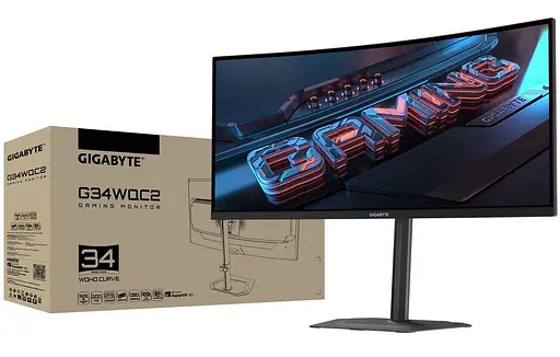Монитор 34" Gigabyte G34WQC2 Gaming Monitor Curved UWQHD VA 200Hz (G34WQC2 Gaming Monitor) - фото 7