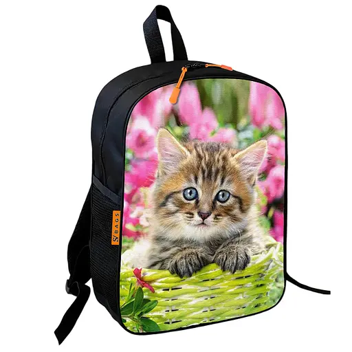 Школьный рюкзак детский с котенком + Сумка для обуви спортивной формы рюкзак-мешок для мальчика (01700) - фото 5