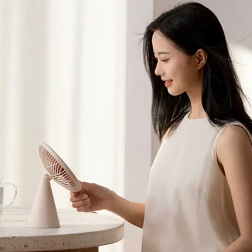 Портативный вентилятор Xiaomi Sothing Forest Desktop Fan (DSHJ-S-1907) Beige - фото 7