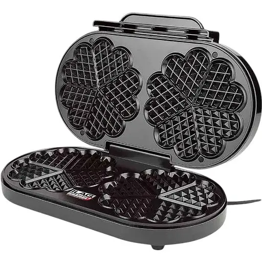 Электрическая вафельница SilverCrest SDW 1200 C1 1200 Вт бельгийские вафли сердцем 2 шт. - фото 1