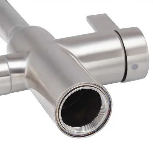 Смеситель для кухни на две воды Koer KI-72020-02 KR4797 Нержавеющая сталь - фото 2