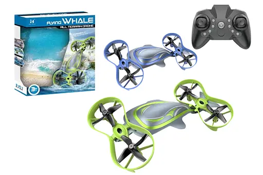 Квадрокоптер-амфібія на радіокеруванні, літає, плаває, акумулятор, 30x26x6 см (В асортименті) - фото 3