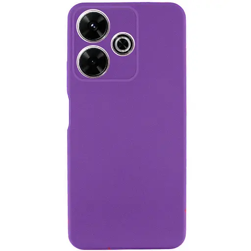 Чехол Getman TPU Liquid Silk Full Camera для Xiaomi Redmi 13 4G/Poco M6 4G Фиолетовый/Purple