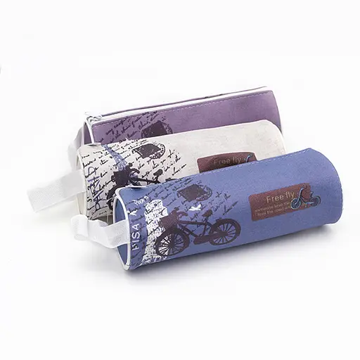 Пенал круглый Велосипед, 20x6.5 см (в ассортименте) - фото 2