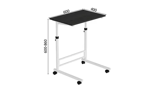 Стіл приставний Аміго 62x60x40 метал Білий ДСП Сосна Кембра 16мм FRD-102535 - фото 4