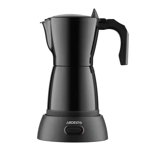 ARDESTO Электрическая кофеварка-гейзер 0,3 л, молотый кофе, черный - фото 1