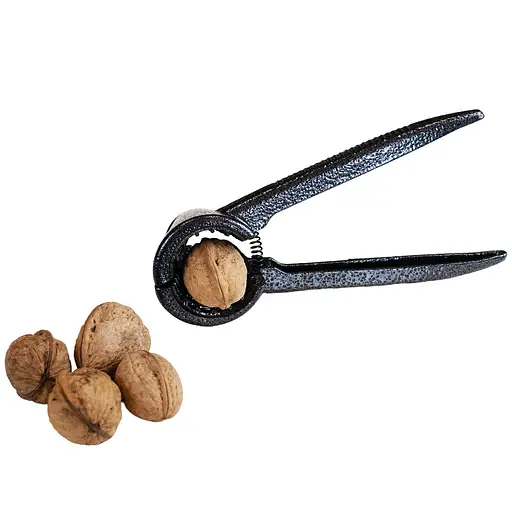 Конусный металлический прочный темный орехокол с ребристыми ручками 18.5 см, Kitchen Master 84105 - фото 5