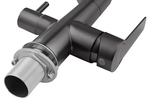 Змішувач для кухні з підключенням до фільтра Kroner KRP Edelstahl Klassisch - PVD03817BLK (CV031898) - фото 7