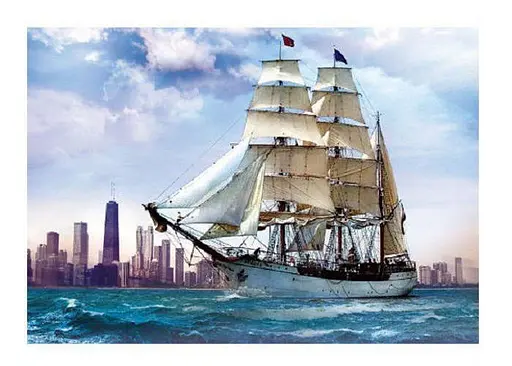 Пазл Trefl Парусник на фоне Чикаго 500 эл. (37120) - фото 2