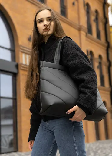 Сумка Sambag Shopper Tote QRS черный 42 х 34 х 14 см (93383001) - фото 1