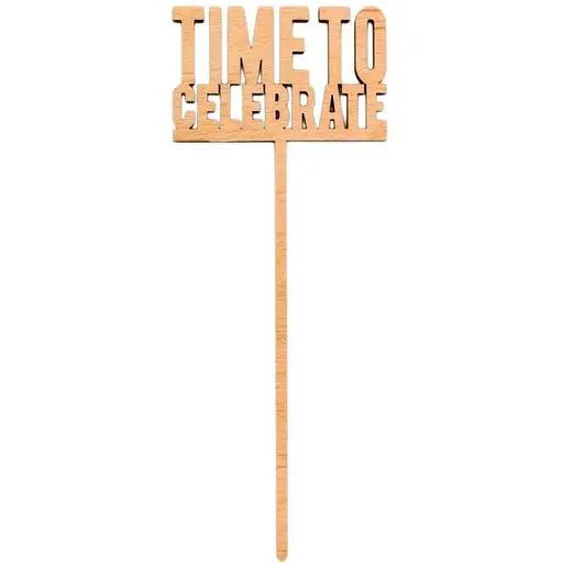 Заготовка топера Rosa Talent Time to celebrate фанера 5х12.9 см 5 шт