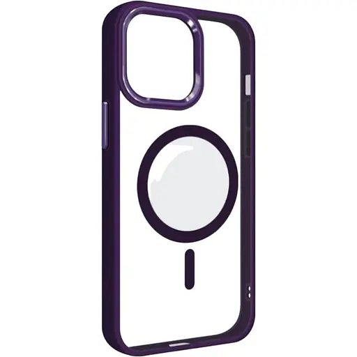 Чехол-накладка DK для Apple iPhone 12 Pro Max MagSafe Composite Metal Edge (deep purple)
