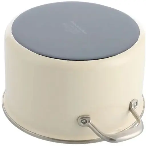 Кастрюля с крышкой KitchenAid Steel Core 20 см миндальный крем (CC003266-001) - фото 4