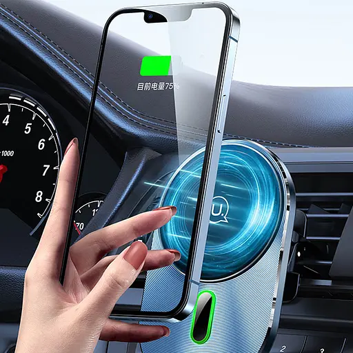 Автодержатель с БЗУ Usams US-CD170 15W Air Vent - фото 2