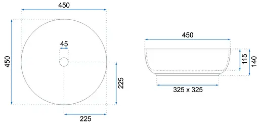 Умивальник Rea Elma накладний білий REA-U8493, Білий - фото 7