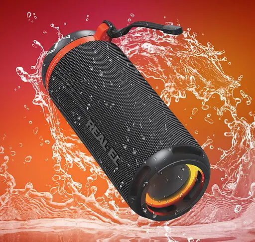 Портативная колонка Real-El RX711 10W Bluetooth TWS, RGB, Black - фото 9