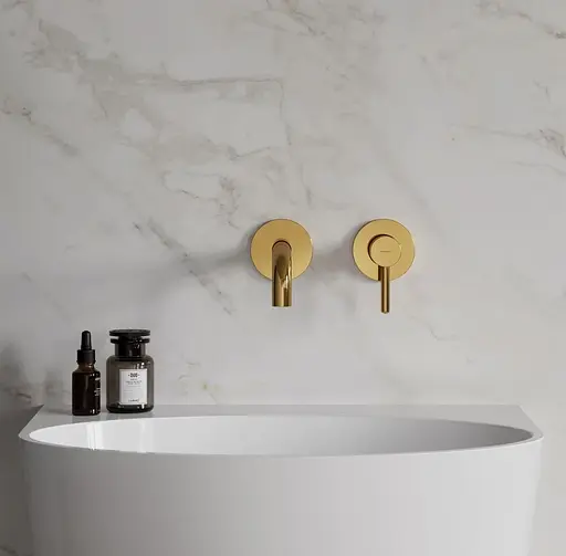 Змішувач для умивальника прихованого монтажу Omnires Y gold Y1215HGL Золотий - фото 2