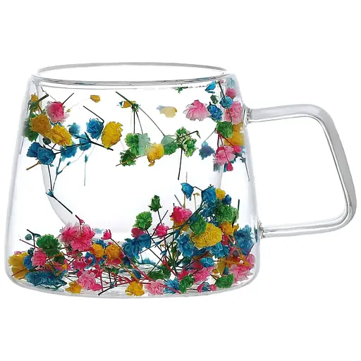 Набор чашек Vittora Краски лета с двойным дном 2 шт. 200 мл (147373) - фото 1