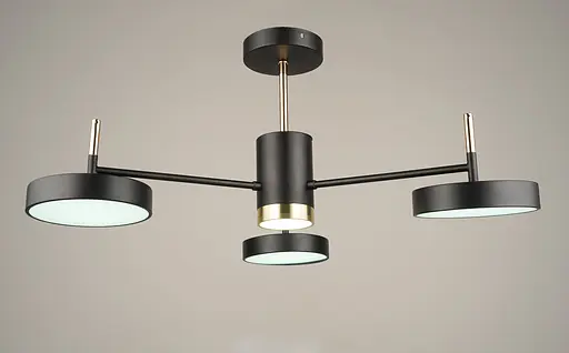 Потолочная люстра светодиодная Sirius B N4192/3 BK+FGD