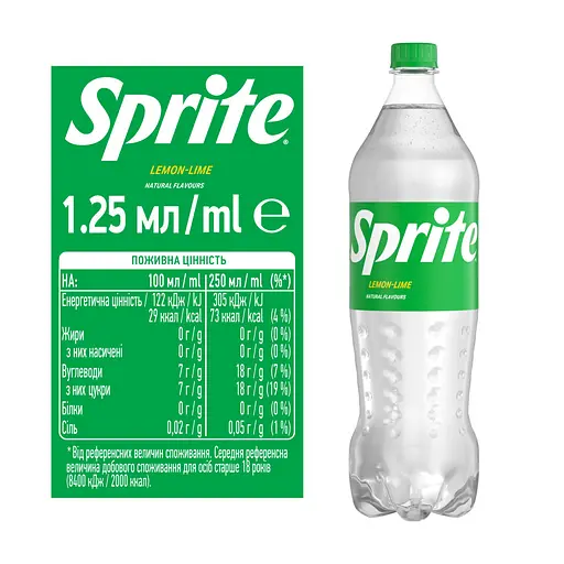 Напій Sprite безалкогольний 1.25 л - фото 6