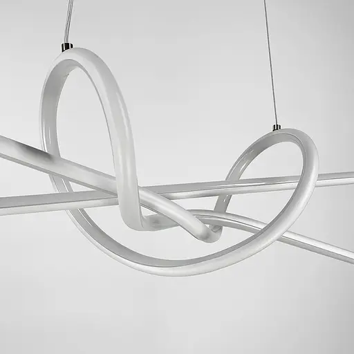 Сучасна біла люстра AVIZE у корпусі 100 см | Арт. H35L-1000 WT | Line F - фото 3