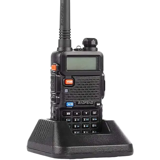 Портативна тактична рація Baofeng UV-5R 5W дводіапазонна з гарнітурою VHF136-174/UHF400-520 МГц (18835) - фото 3