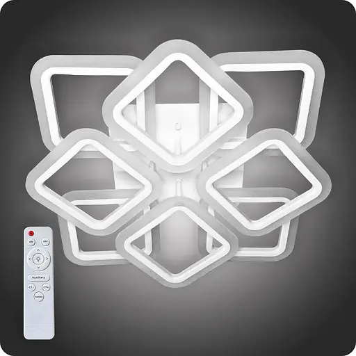 Люстра світлодіодна 517 Dlight з пультом 80Вт Білий (02118) - фото 1