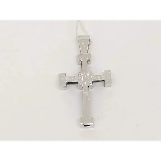 Золотий хрестик Гаразд з каучуком і фіанітами. 3541757 - фото 4