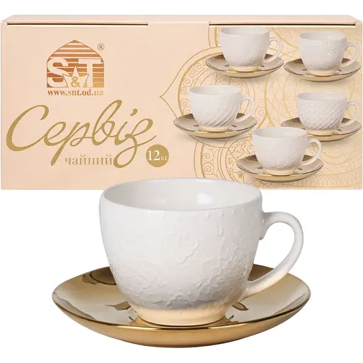 Сервіз чайний S&T Golden Asoka 12 предметів (04-001-001) - фото 1