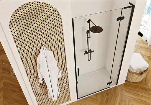 Душевые двери Rea Hugo 100 black REA-K6008 - фото 5